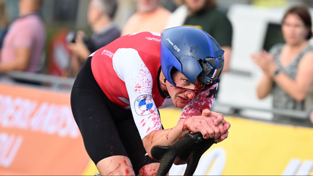 Stefan Kung Crash