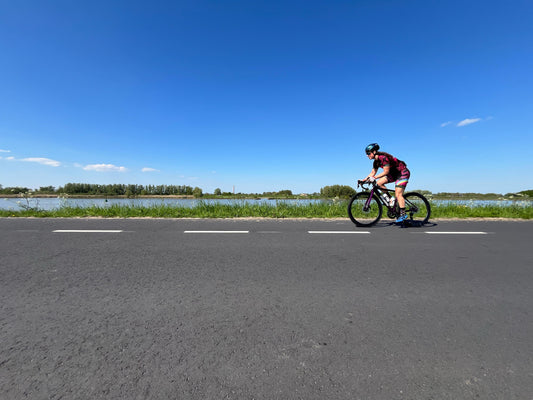 Woman in Ontario Riding Her Hosking Bike