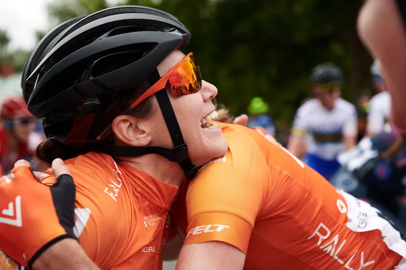 Chloe Hosking Celebrates a Professional Win